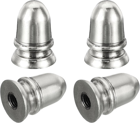 PATIKIL 1" Tall Iron Lamp Finials Cap Knob, 4Pcs Lamp Screw Round