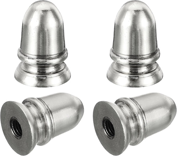PATIKIL 1" Tall Iron Lamp Finials Cap Knob, 4Pcs Lamp Screw Round