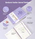 B5 Lined Journal Notebook, 365 Pages Hardcover Leather Journal for Writing, Daily Note Taking for Men and Women (Purple)
