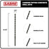 10-Pack 1/4 Inch x 5-1/2 Inch Masonry Drill Bit, Carbide Tipped for Concrete, Brick, Stone, Impact Performance