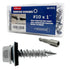 #10 x 1" Hex Head Sheet Metal Roof Screws, Rustpert Coating Metal to Wood Siding Screws, 60 Pieces