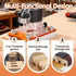 Wshxjzyay Trimmer 2-in-1 trimmer 65mm Trimming Router Base, Furniture Wood Router Base, woodworking slotting auxiliary