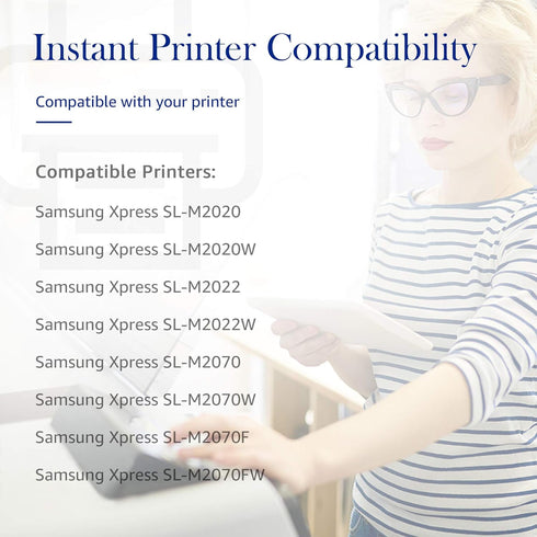 STAROVER Compatible Toner Cartridge Replacement for Samsung MLT-D111S (Black, 2-Pack) for M2020W M2070FW Printers