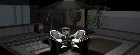 Magictec 44 3 4 Umbrella Light, LED Patio Umbrella Cordless Lights with Lighting Modes Operated by AA Battery (NOT