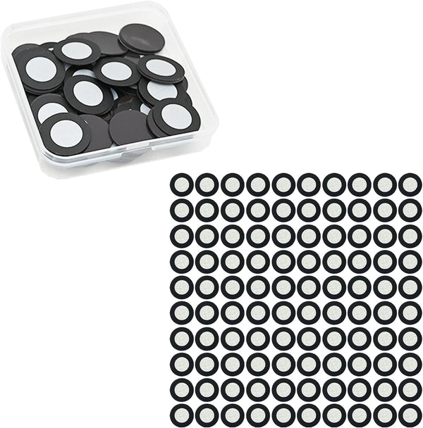 Gloxyuni 100 PCS (12mm Inner/19mm Outer) 3D Scanning Positioning Targets - Magnetic Tracking