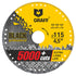 GRAFF 4 1/2 Inch Black Cut Off Wheels, Diamond Metal Cutting Disc for Angle Grinder, 60x Longer Wheel Life