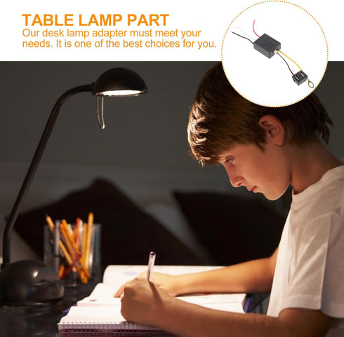 DOITOOL 2 Pcs USB Lamp Adapter, Table Light Charger Accessory, USB Charger Plastic Adaptor for Desk Lamp, 5v2
