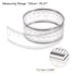 Film Flexible Ruler 100cm 0.1mm Scale with R Angle & Width Lines PET Plastic Folding Straight Ruler Calibration Soft Ruler Measuring Tool for Factory, Transparent