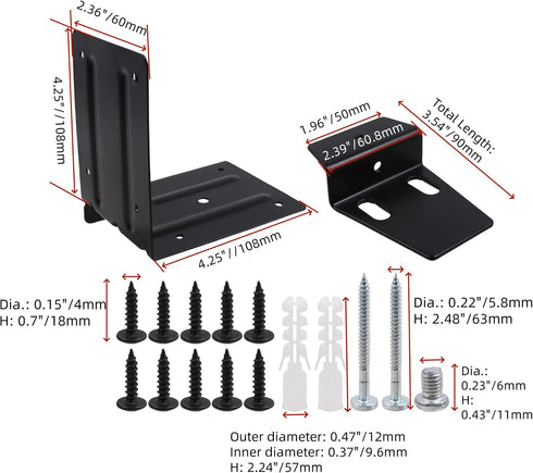 1 Set Joint Right Angle Shelf Bracket L Brackets for Bathroom Cabinet Heavy Duty Iron Corner Brace Shelf Supporter
