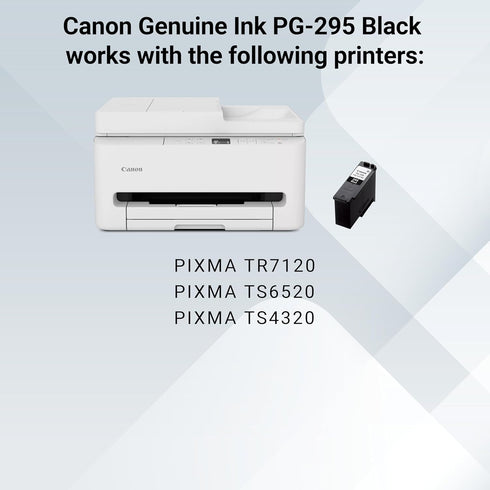 Canon PG-295 TR7120, TS6520, TS4320 Genuine Black Ink Cartridge, Compatible