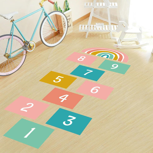 Generic Number hopscotchs Mat Decals - Number Lattice Floor Sticker, hopscotchs Play Mat | Classroom Decor Sensory Path