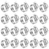 LOKMAN 20 Pack Stainless Steel Hose Clamp, Adjustable 3/8'' - 5/8'' for Plumbing and Automotive