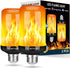 Y-STOP Upgraded LED Flame Light Bulbs, 4 Modes Flickering Light Bulb, E26 Base for Halloween, Christmas, 2 Pack