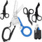 6 in 1 Multifunctional Trauma Medical Scissor Foldable with Holster and 3