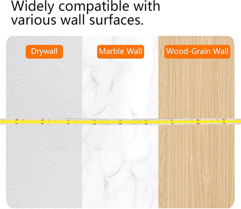 TIANCILC 40 inch Counter, Closet, 4000K White LED Strip Lights, Wireless LED Strip Lights for Kitchen Under Cabinet