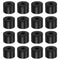 HARFINGTON 16pcs Rubber Spacer, 1.57 Inch OD, 0.47 Inch ID, 1.2 Inch Thick Neoprene Round Anti Vibration Pads, Black
