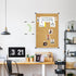 XBoard 36 x 24 Cork Bulletin Board, Notice Board with Aluminum Frame and Push Pins for Display