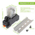 AC 12V Electromagnetic Power Relay HH52P JQX-13FL, 62PL Coil, 8 Pin 10A DPDT with LED Indicator and Terminal Socket