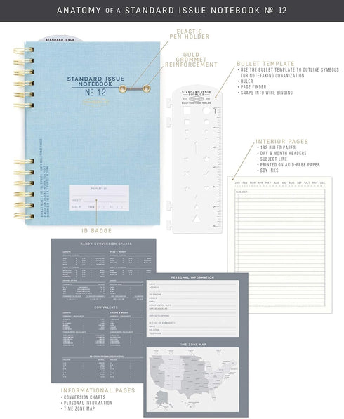 Designworks Ink Standard Issue No. 12 Dusty Pink Undated Planner Notebook, Lined Pages, 6" x 8.25"