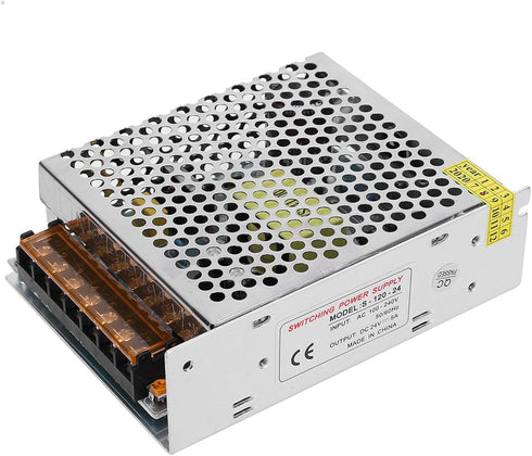 DC24V Output Switch Power Supply Driver, Aluminum Alloy Voltage Converter for LED Screen Strip Light, 3D Printer