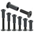 50 Sets Black M6x20mm Nut Bolt Binding Screw Furniture Screw Rivet Socket Cap Connecting Hexagon Socket Drive for Wood Socket Cover Bolt Barrel Nut Kit