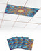 Futuregrace Magnetic Light Cover for Classroom Drop Ceiling,4 Pack 4x2 Ft Abstract Sun