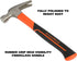 Great Neck HG20S 20 oz. Fiberglass Handle Straight Claw Hammer, Durable Tool