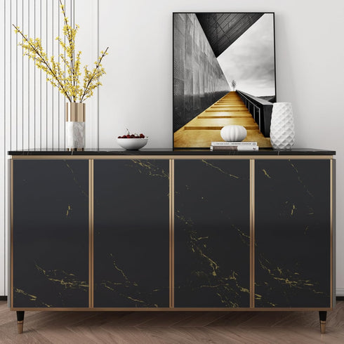 YENHOME Marble Countertop Peel and Stick Waterproof 17.7"X118" Grey Gold Marble Contact Paper for Countertops Self Adhesive Marble Wallpaper Peel and Stick Countertops Bathroom Kitchen Vinyl Wrap by YENHOME