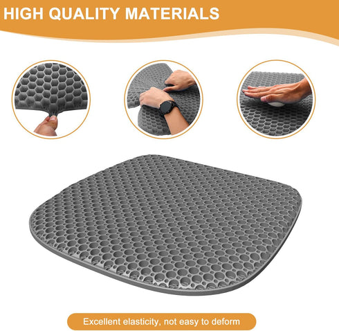 EVEME Large Gel Seat Cushion for Long Sitting with Non-Slip Cover,Soft & Breathable,Seat Cushion