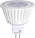 Bioluz LED 5 Pack MR16 LED Bulb, Dimmable 50W Halogen Replacement, 7w 3000K, 12v AC/DC, UL Listed