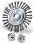 Mercer Industries 186020 - 4" x 3/16" x 5/8"-11 Stringer Bead Wire Wheel, .020 Stainless Steel Wire