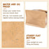 Cegzer 60 4.2x8.6x11.3 Inches Packaging Pcs Bread Bags for Homemade Bread, Sourdough Paper With Window, Ties Tab Lock