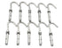 LBY 10pcs Expansion Anchor Bolt Open Cup Hooks - M6 Heavy Duty Bolts, Stainless Steel Hardware Tool