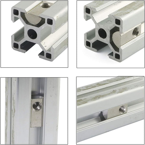 12-Pack 2020 Series Roll-in Spring M3 T Nut, Roll Ball Elastic Nuts for 6mm T-Slot Aluminum Extrusion Profile