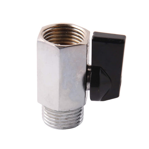 1/2" Brass Mini Ball Valve NPT Female x Male Shut-Off Valve