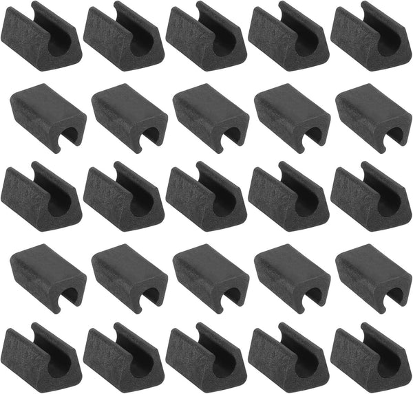 uxcell 40Pack Rectangle Shaped Chair Legs Tips, Fitting 7-8mm Metal Tube Legs