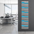 Wall Mounted File Holder - Over Door Hanging Mail Organizer for Papers, Magazines, and Books (7 POCKETS-GREY)