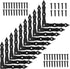 Xingwenhao Decorative Corner Brackets, 10pcs Barn Door Sliding Door L-Shape Corner Brace Bracket,
