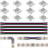 BTF-LIGHTING 4 Pin 10mm Connector Kit, 8pcs Corner Connector and 4pcs Gapless Solderless Connector for LED Strip