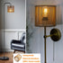Osasy Small RattanShade Bamboo Lamp Shade,Unique Barrel/Cylinder Shape Hollow-Carved Boho Lampshades for Bedside Table