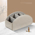 5 Remote Control Holder PU Leather TV Remote Caddy for Table, Compartments Nightstand Organizer for Bedroom