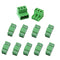 10 Set 3 Pin 2.54MM Pitch Screw Terminal Block Connector - Pluggable Quick Connector for 28-16AWG