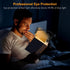 19 3 Dimming Brightness,90 Gritin LED Rechargeable Book Light for Reading in Bed with Memory Function- Eye Caring Color