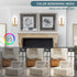 JERANDO 8W 6000K Modern LED Wall Sconces, Indoor Acrylic Wall Mounted Lighting Fixture, Cool White Hardwired LED Wall