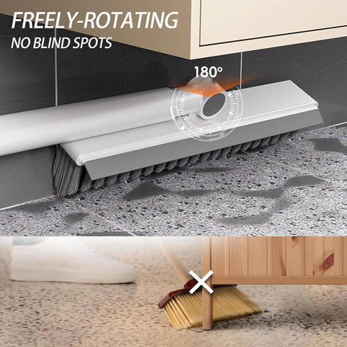 YSDSDAKA 57" Handle,3 1 Floor Scrubbing Brush with Adjustable Long in Living Grout Brush with Squeegee,V-Shape Stiff