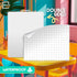 SCRIBBLEDO Large Grid Dry Erase Sheets 11”x14” for Math Practice, Pack of 10