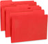 Blue Summit Supplies 200 Red File Folders, Letter Size, 1/3 Cut Tab for Easy File Storage