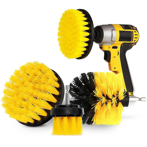 3 Pcs Drill Brush Attachments for Cleaning - Drill Brush Scrubber Set