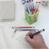 Gel Ink Pen Quick Drying Liquid Ink, 0.38 mm Fine Point Japanese Style Pens, 12 Pcs (4 Black, 4 Blue, 4 Red)