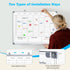 White Board Dry Erase Board for Wall, 24" x 18" Magnetic Calendar with Hourly Time Slots, Double-Sided for Office,